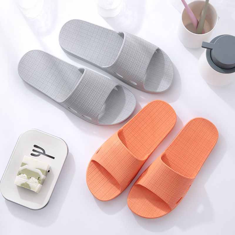 Sandals and slippers men's summer home indoor bathing bathroom non-slip thick bottom soft bottom stepping on shit feeling home slippers men summer