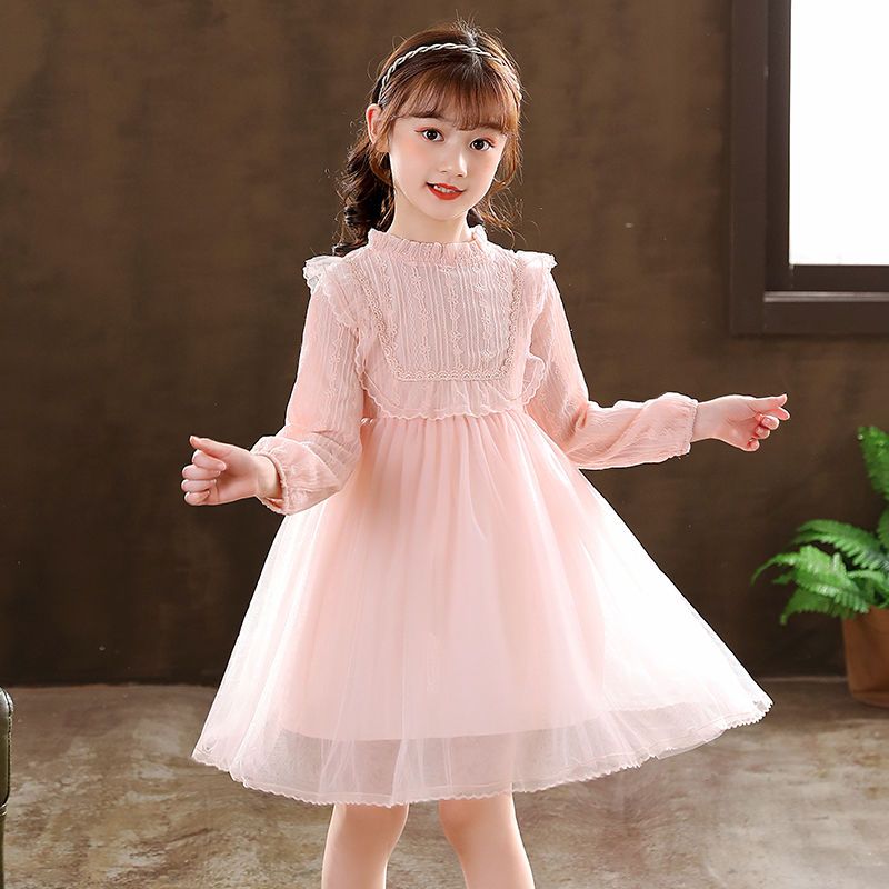 Girls dress skirt foreign style princess wedding flower girl wedding dress children host catwalk birthday piano costume