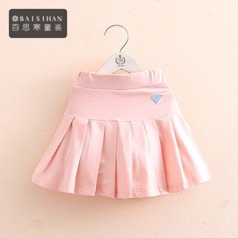 Girls' skirt summer new girls' JK pleated skirt pants children's middle and small children's versatile skirt trend