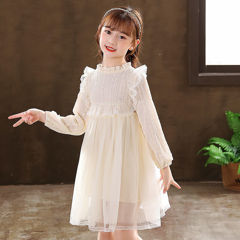 Girls dress skirt foreign style princess wedding flower girl wedding dress children host catwalk birthday piano costume