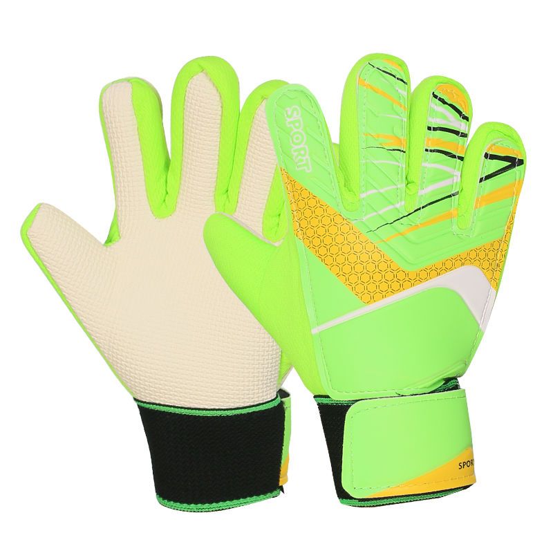 Breathable Wear-Resistant Anti-Slip Goalkeeper Football Training Children's Gloves_voghion.com