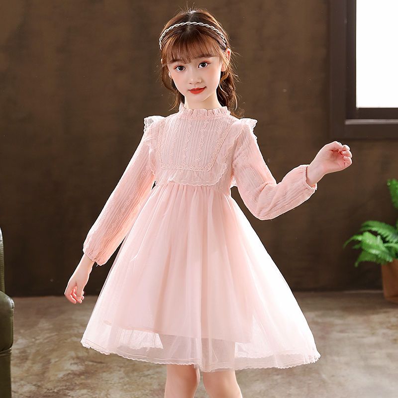 Girls dress skirt foreign style princess wedding flower girl wedding dress children host catwalk birthday piano costume