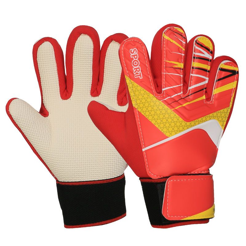 Breathable Wear-Resistant Anti-Slip Goalkeeper Football Training Children's Gloves_voghion.com