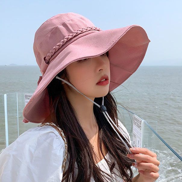  new hat net red sun hat female sunscreen outdoor sun hat sunscreen foreign fisherman hat female big brim