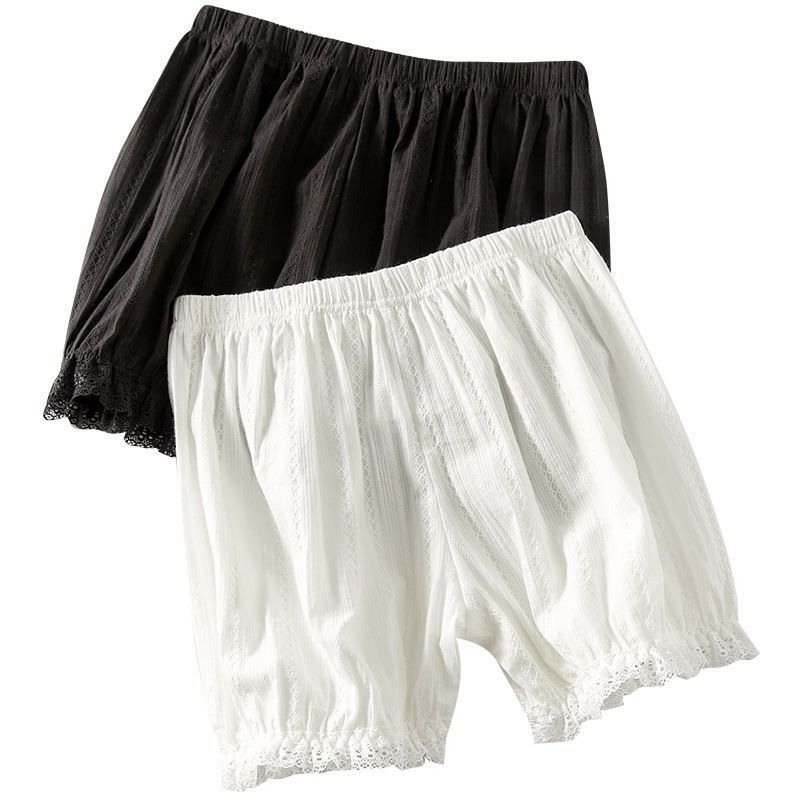 Pure cotton pumpkin pants loose jk safety pants anti-light lace lace bloomers cute high waist leggings Korean version