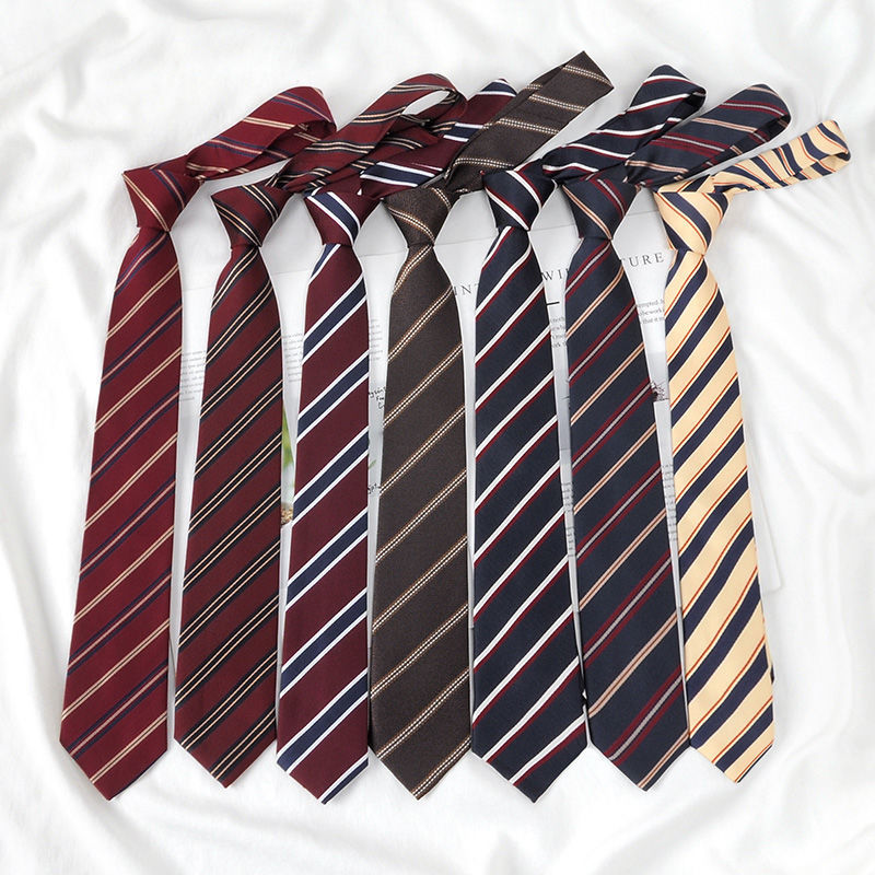 Wine red tie Japanese DK shirt male free of college wind stripes jk bow tie graduation bachelor's suit bow tie female