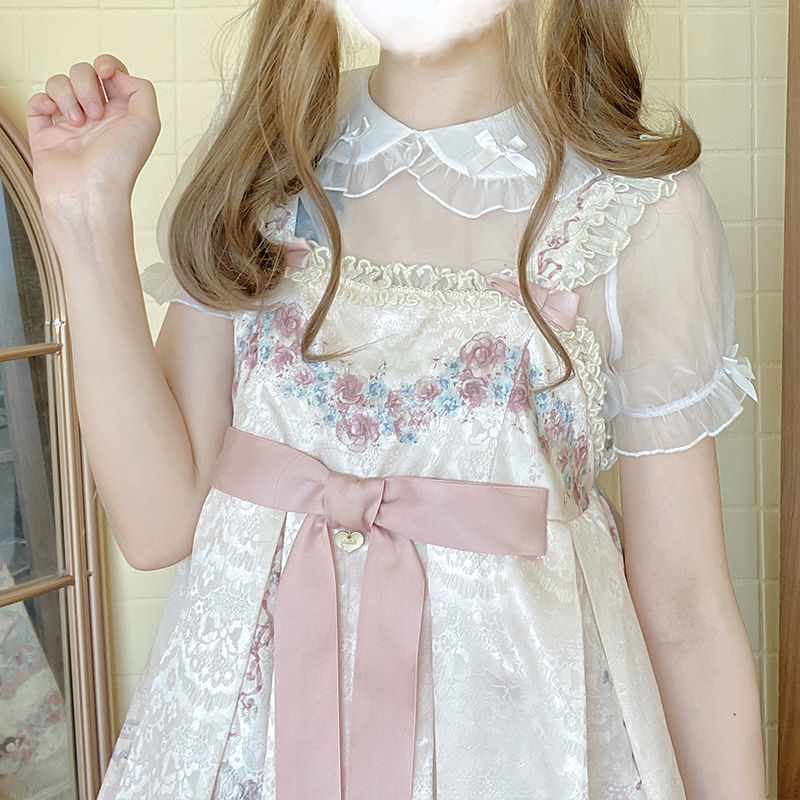 眠眠* 毛絨絨原創設計娃娃領lolita襯衫寬鬆萬能內搭可愛少女
