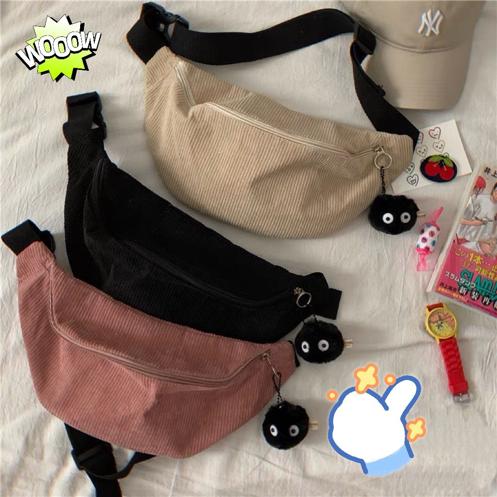 韓國ins少女小包斜挎 森系日系復古可愛軟妹學生胸包百搭chic腰包