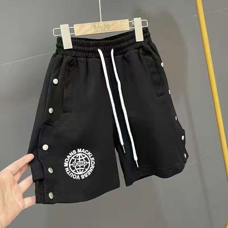 Children's sports shorts 2023 summer foreign style pants middle and big boys Japanese casual pants boys trendy brand five-point pants