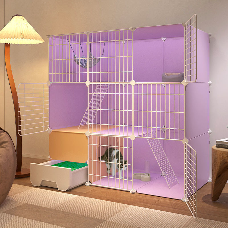 猫笼子带厕所一体室内猫别墅猫咪超大自由空间家用三层猫屋舍