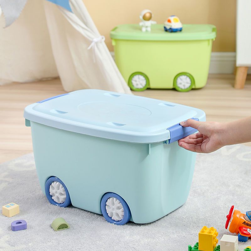 家用卡通玩具整理箱塑料收纳箱衣服收纳箱子儿童玩具杂物储物箱子