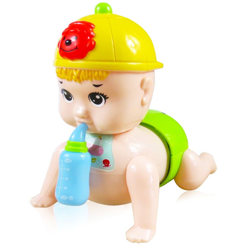 婴儿会爬宝宝学爬行娃娃引导神器电动爬娃玩具抬头幼儿7个月爬爬9