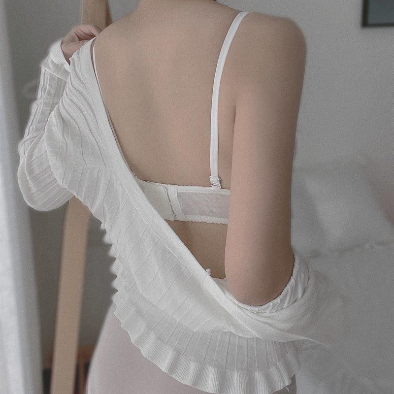 Underwear women's suit small breasts gathered Japanese girl no steel ring to close the pair of breasts on the support to prevent sagging adjustable bra