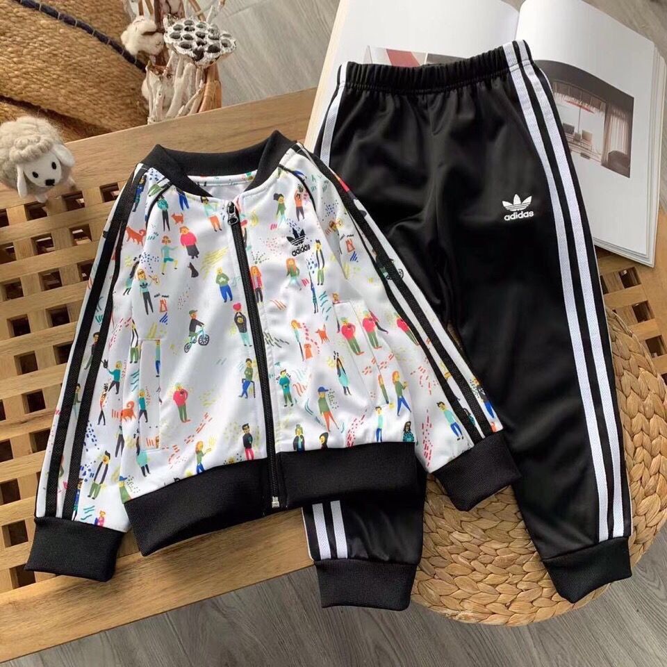 Children's suits 2022 autumn and winter new sports long-sleeved trousers two-piece suit boys and girls baseball jacket jacket trendy