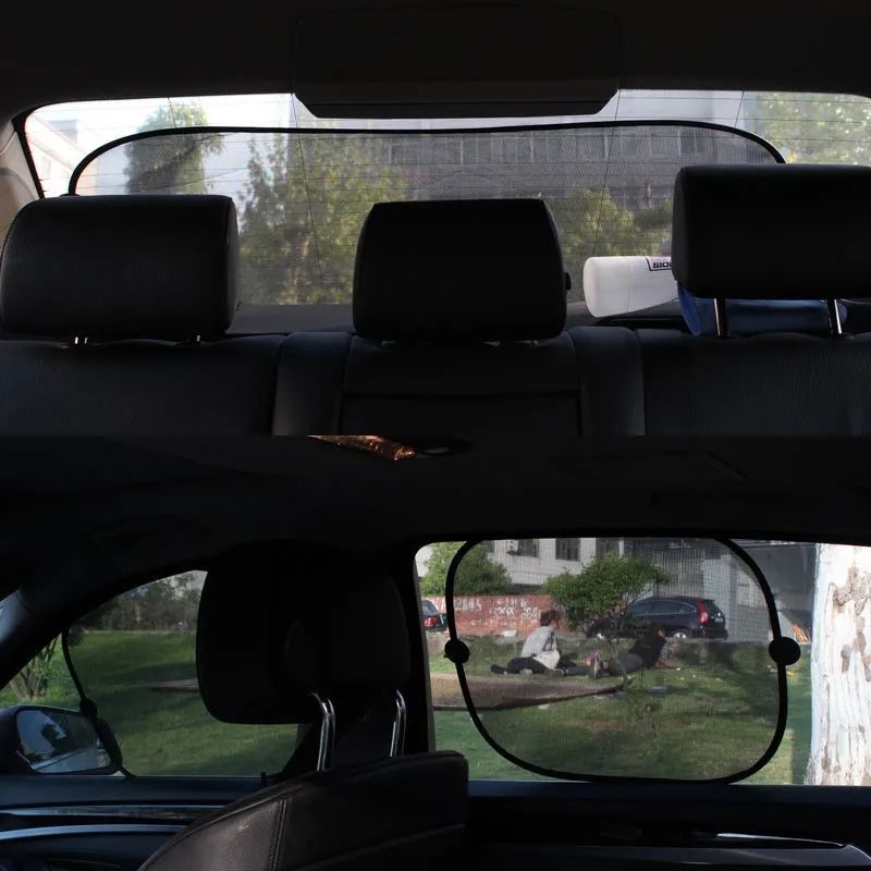升级款汽车遮阳帘车窗遮阳板吸盘式车载隔热遮阳挡防晒窗帘遮光帘