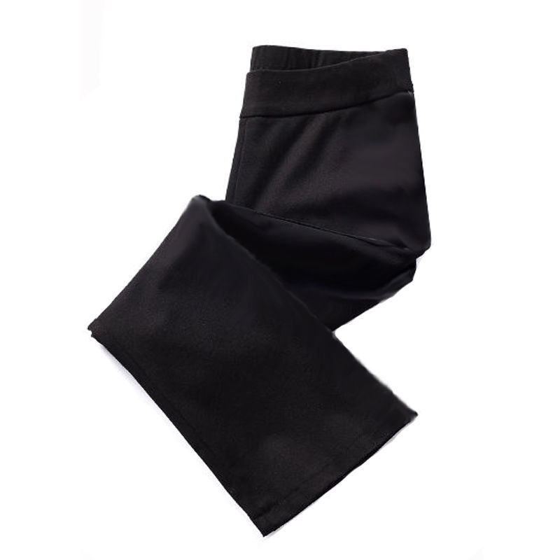 Spring and summer thin black bottomed pants children slim fit wear casual micro flared pants small casual pants