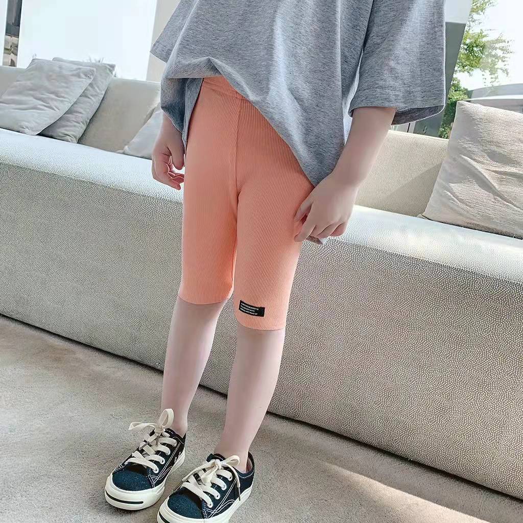 Girls leggings trendy thin baby children's cotton shorts middle and big children's five-point stretch pants new pants spring and autumn