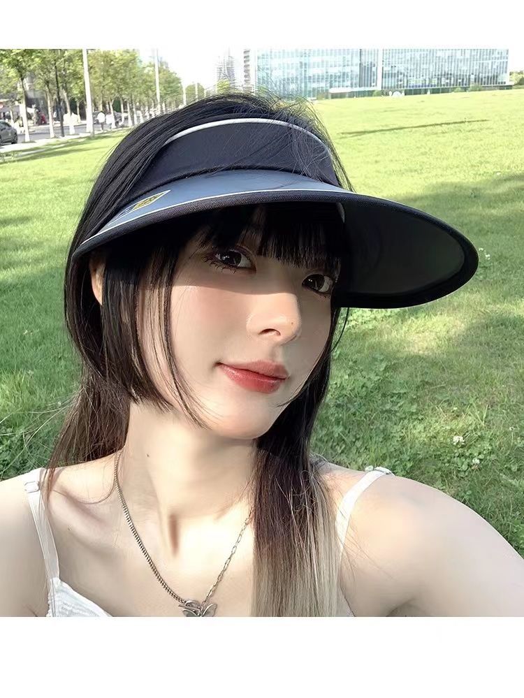 太阳帽女夏季新款遮脸防晒防紫外线韩版百搭户外出行空顶遮阳帽子