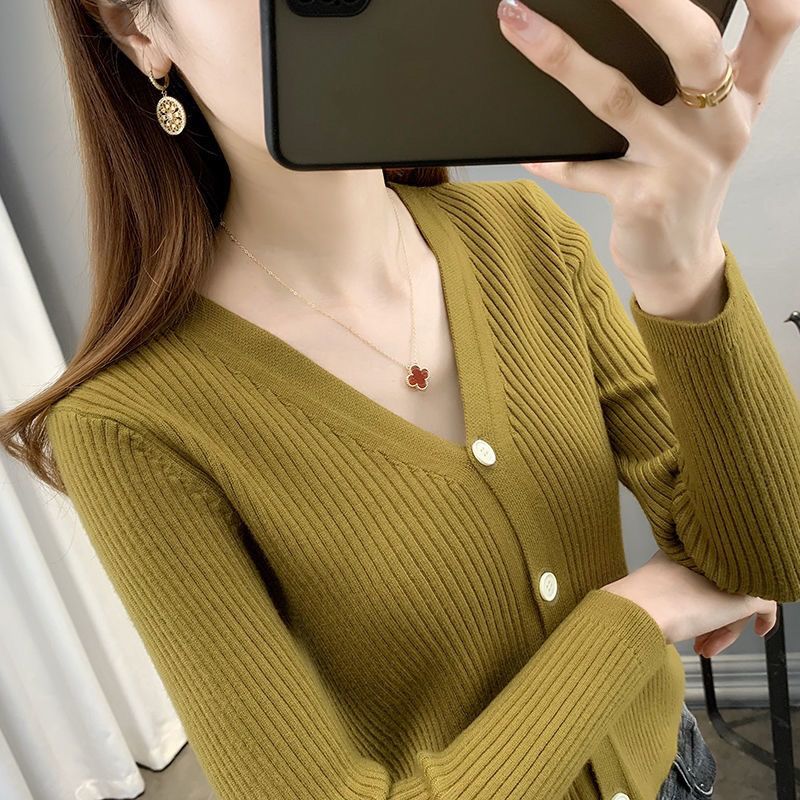 毛衣开衫外套春秋款女上2021新款潮短款百搭针织衫小披肩外搭显瘦