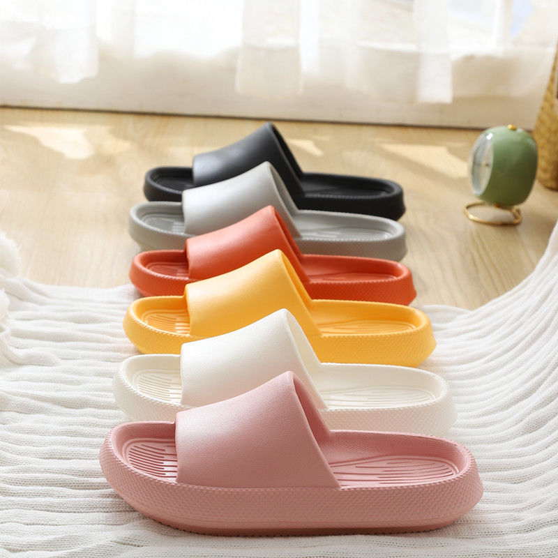 Thick-soled slippers women's summer new home bath indoor EVA non-slip bathroom stepping on sandals and slippers for couples men and women