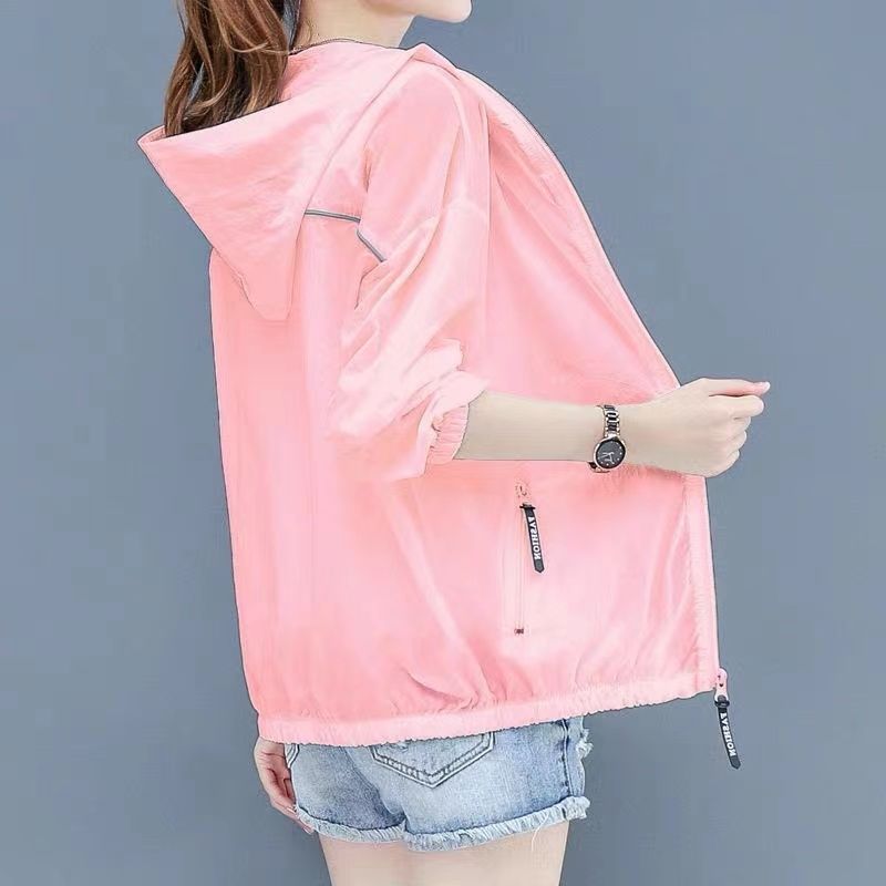 Sunscreen clothes women's UV short 2022 summer new thin ins coat women's loose breathable sunscreen clothes