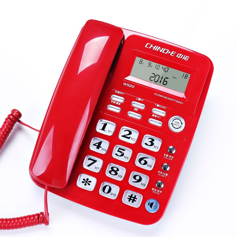中诺W520来电显示电话机家用有线办公室固定电话免提通话快捷键主图6