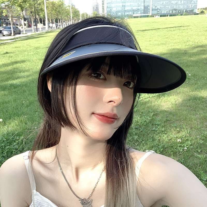 Late night with the same Korean UV sun hat outdoor cycling empty top hat women's summer sun visor anti-purple line sun hat