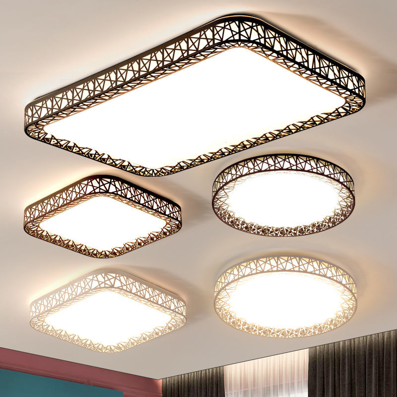 吸顶灯家用现代简约大气LED客厅灯房间个性鸟巢卧室阳台餐厅灯具