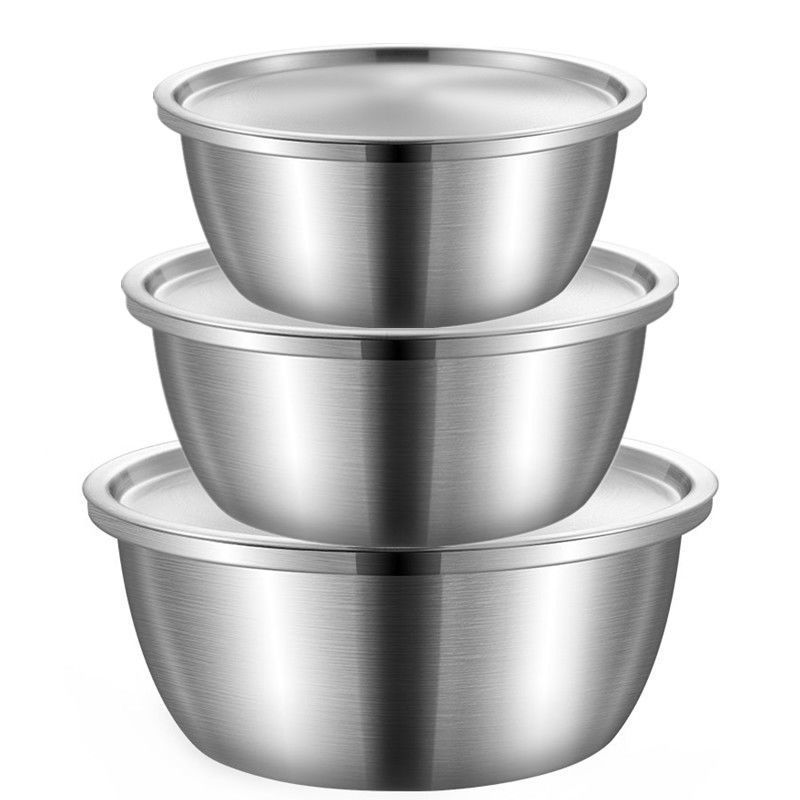 不锈钢盆汤盆汤碗菜盆子和面盆洗菜盆沥水篮碗家用大号大盆餐饮具