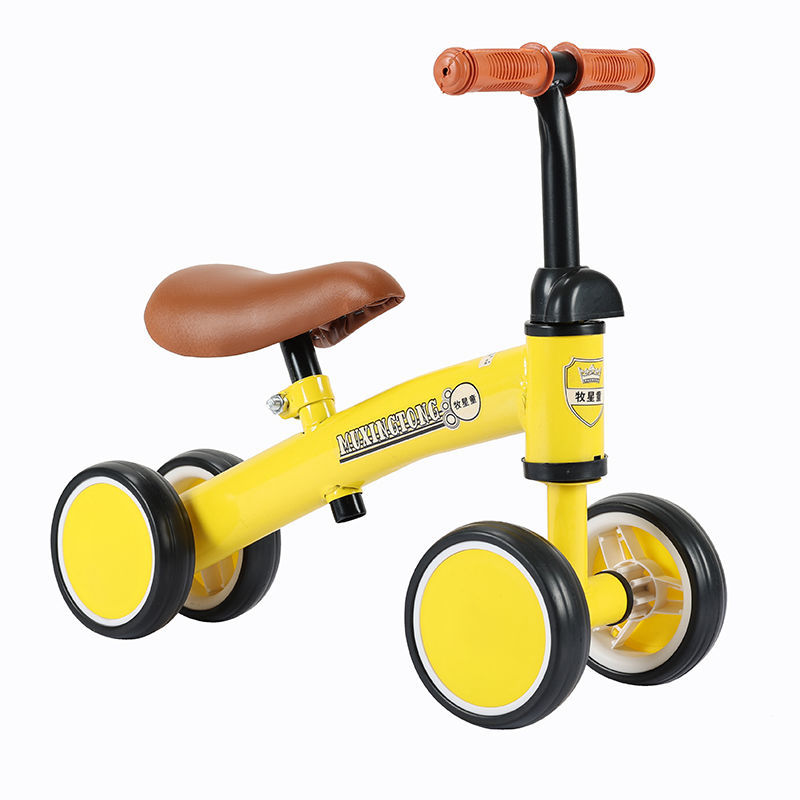 儿童平衡车无脚踏滑行车1-3岁防侧翻滑步学车宝宝四轮玩具 溜溜车