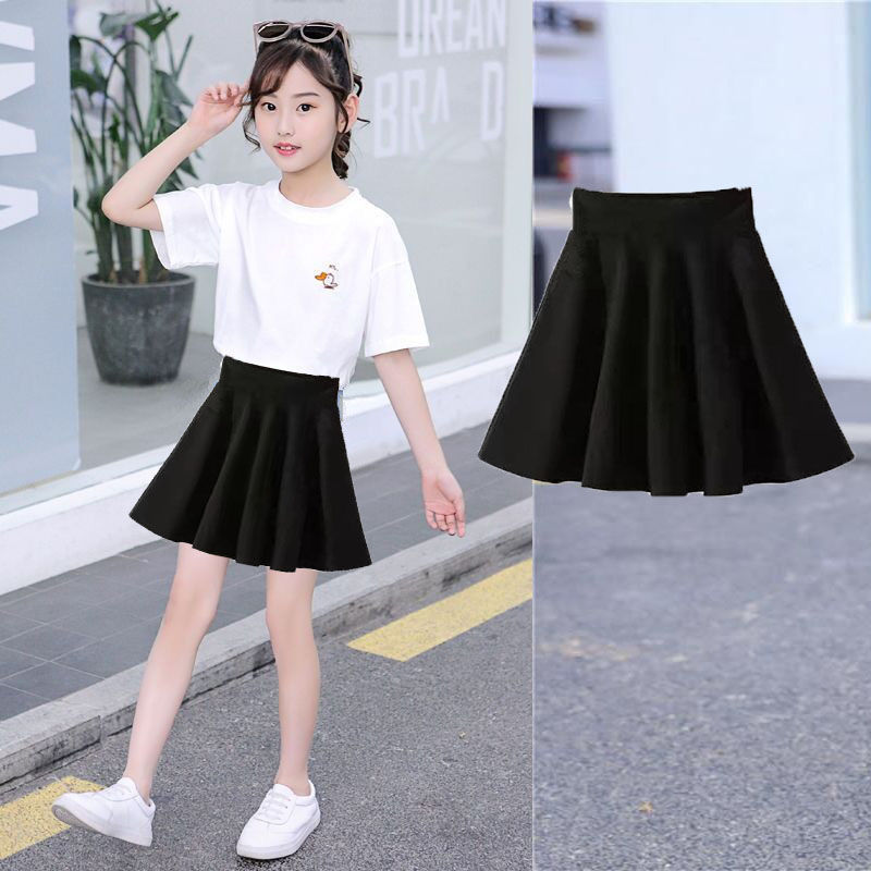 Girls wear skirts pleated skirts  summer Korean version of the new children's foreign style chiffon all-match baby skirts
