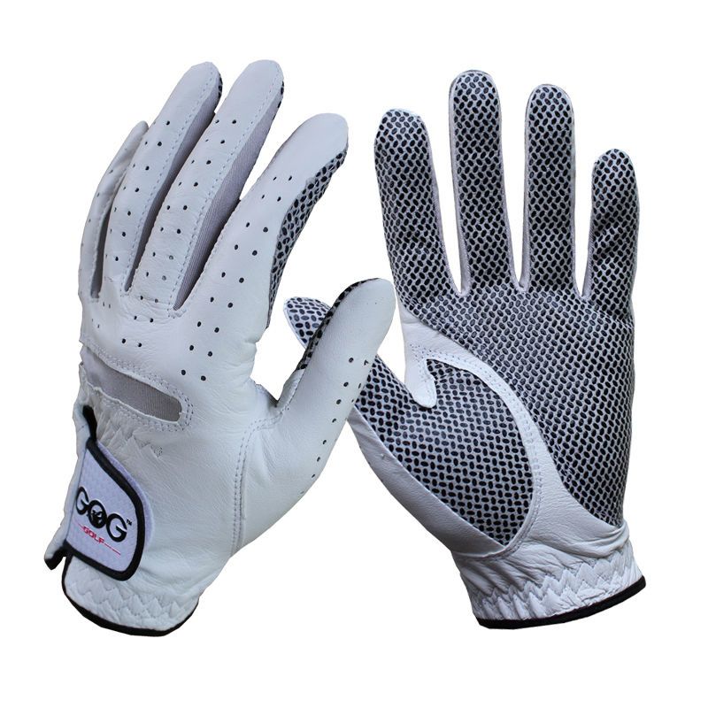 Guantes de golf de piel de oveja, antideslizantes, resistentes al desgaste, cuero genuino importado, transpirables, con protección solar, para deportes._voghion.com