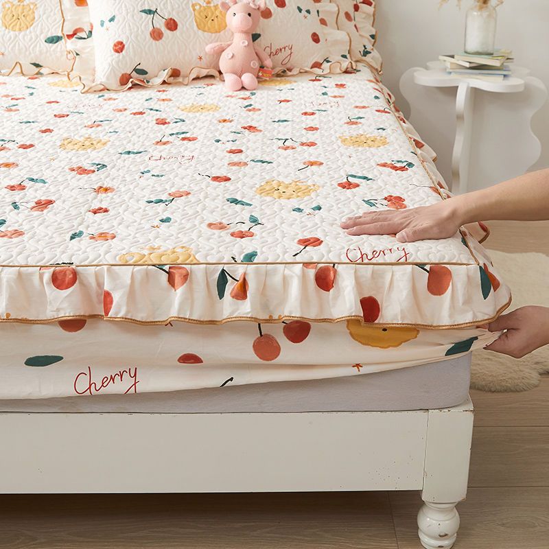 高档全棉床笠单件100%纯棉全包防滑床罩床套罩床垫保护罩1.8米2米