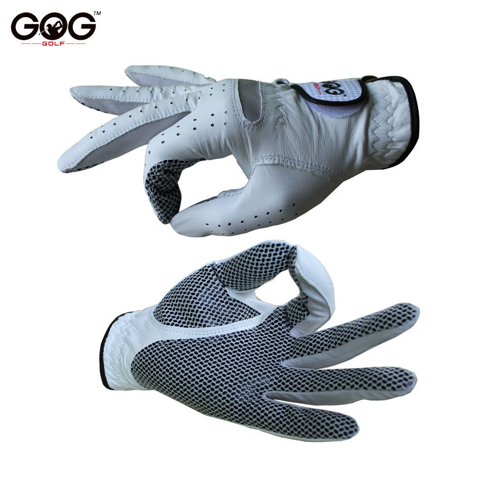 Golfhandschoenen van schapenleer antislip ademend sport_voghion.com