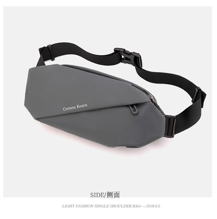 New men's waist pack outdoor running mobile phone bag multi-functional large capacity chest bag casual single shoulder crossbody bag_voghion.com