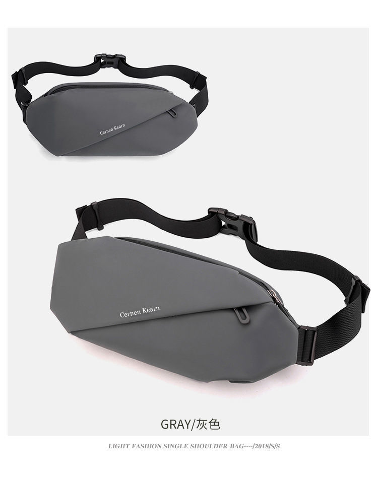 New men's waist pack outdoor running mobile phone bag multi-functional large capacity chest bag casual single shoulder crossbody bag_voghion.com