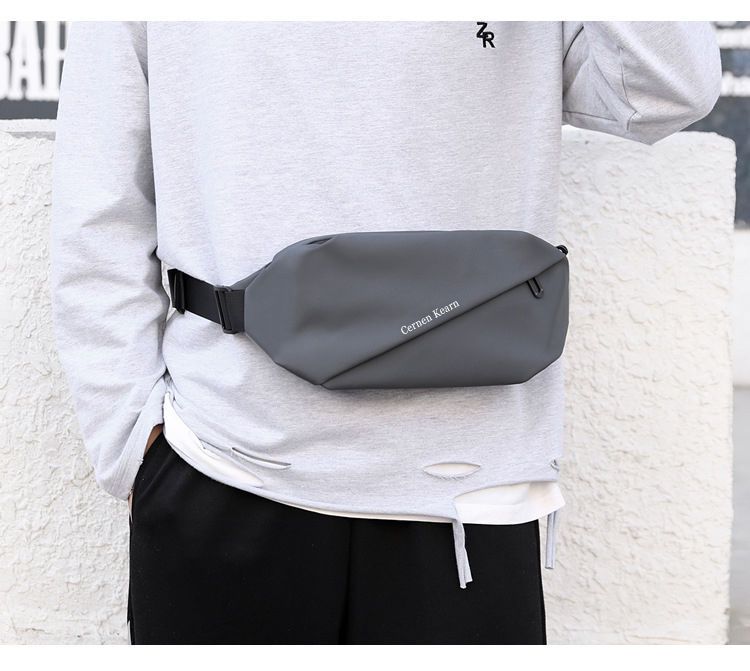 New men's waist pack outdoor running mobile phone bag multi-functional large capacity chest bag casual single shoulder crossbody bag_voghion.com