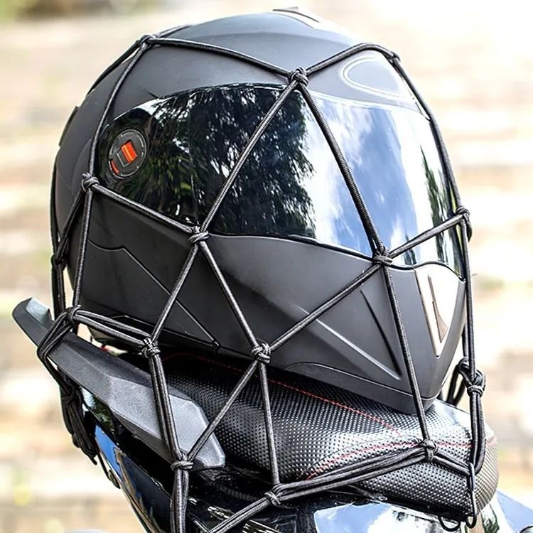电动车摩托车后备箱固定头盔网兜收纳车载储物行李网兜收纳配件绳