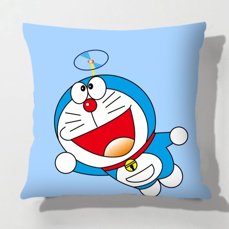 Doraemon pillow cartoon animation pillow robot cat blue fat little jingle cushion pillow case children's gift
