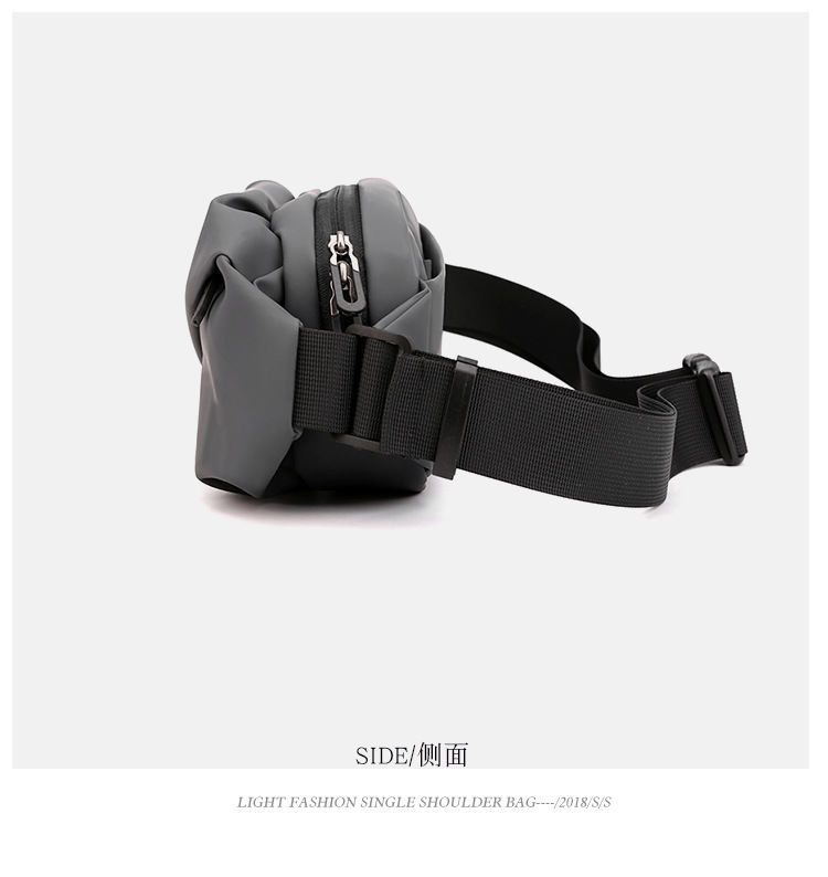 New men's waist pack outdoor running mobile phone bag multi-functional large capacity chest bag casual single shoulder crossbody bag_voghion.com