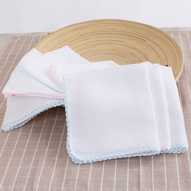 Baby gauze cotton saliva towel newborn children super soft double-layer thin small square towel baby high-density face wash towel
