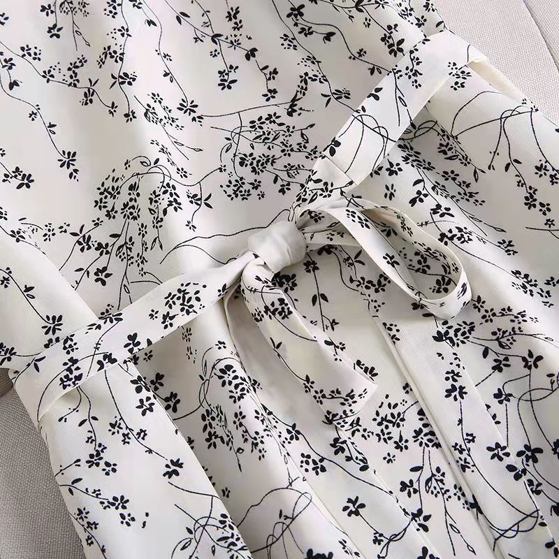 New summer French gentle temperament suspender dress suit skirt two piece suit floral skirt