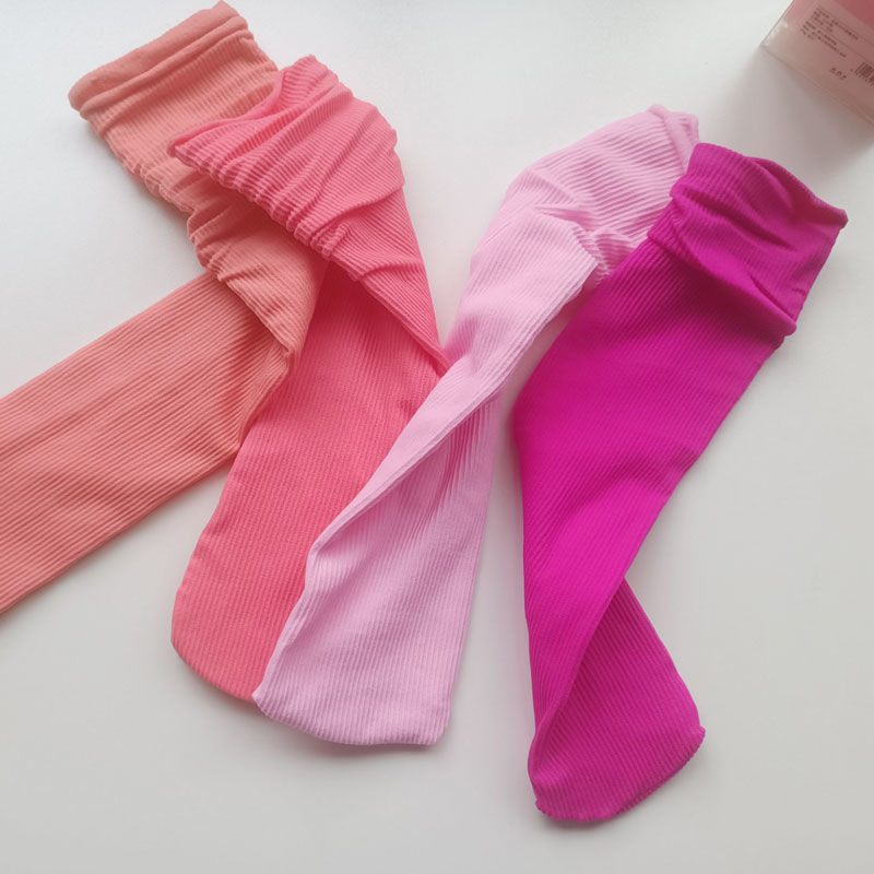 Rose red ice socks spring and summer thin velvet mid-tube stockings students Korean version of ins trendy pink pile socks