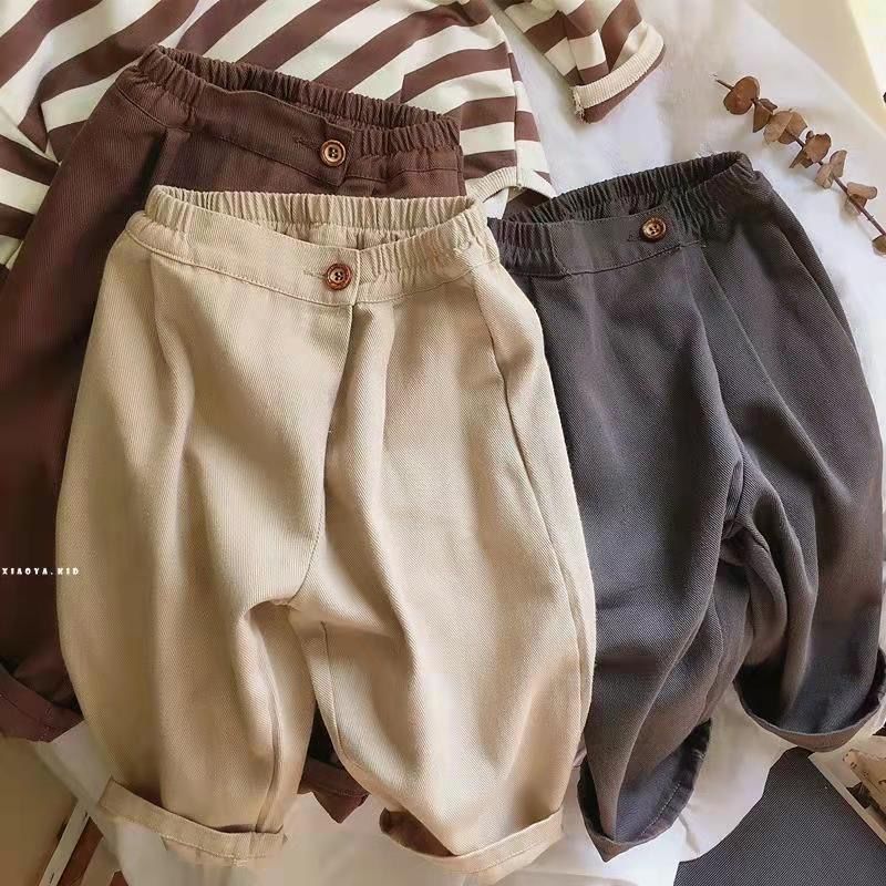 Children's loose casual pants for small and medium-sized children's pants  spring and autumn new boys and girls foreign style harem pants long pants
