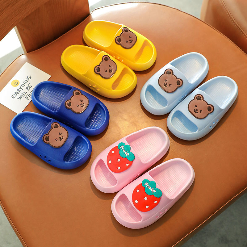 Children's slippers summer boys and girls parent-child models non-slip soft bottom home wear-resistant bath bathroom mute slippers