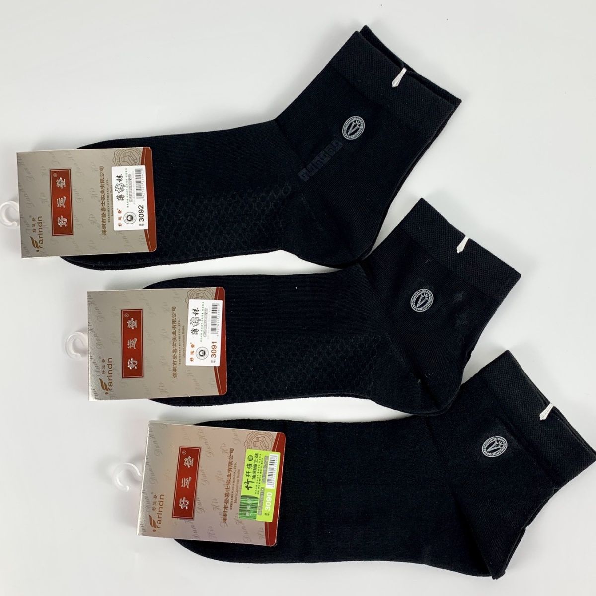 Men's socks summer thin bamboo fiber leisure business medium and low socks pure cotton mesh breathable sweat