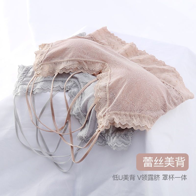 Ou Shibo 2022 new wrapping chest anti-sagging chest block bra underwear women gathered anti-sagging tube top sports vest