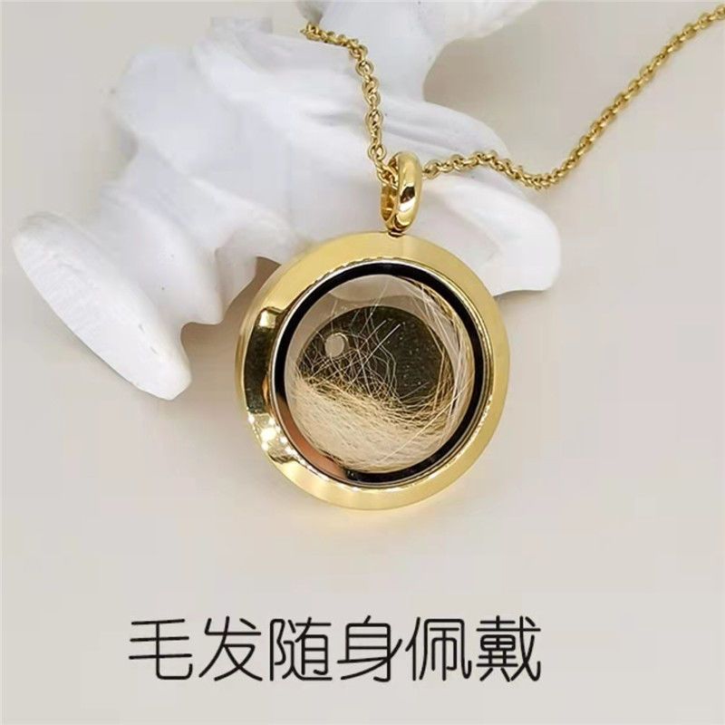 原創來圖定製貓咪狗狗寵物毛髮胎髮牙齒項鍊吊墜紀念品女朋友禮物