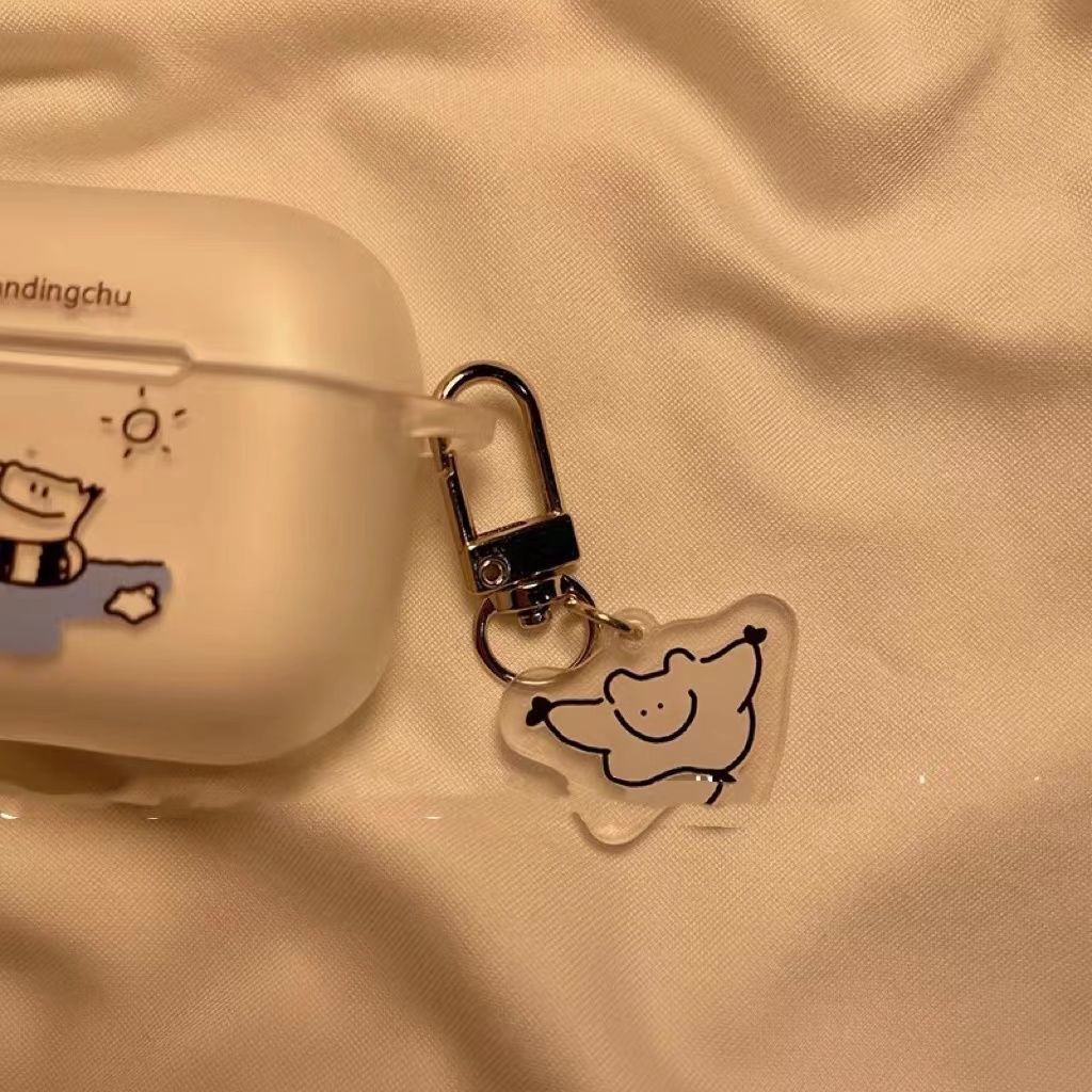 小众飞鼠airpods1/2代保护套苹果pro3代耳机壳磨砂硅胶可爱