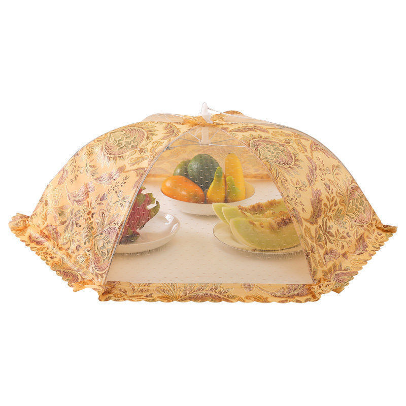 盖饭菜罩饭菜罩子可折叠防尘防蚊防蝇家用剩菜食物罩神器新款菜罩